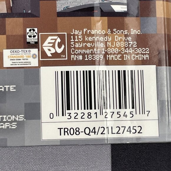 Minecraft Kids’ Reversible Standard Pillowcase 20”x30”- 1 Pack - Picture 4 of 5